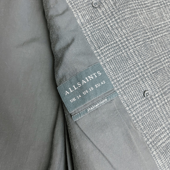 Allsaints Nala Porto Double Breasted Womens Pea Coat - Picture 6 of 11